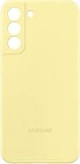 Samsung Electronics Galaxy S22+ Silicone Cover, Protective Phone Case, Soft, Sleek Protection, Slim Design, Matte Finish, US Version, Yellow,EF-PS906TYEGUS