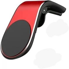 Phone Holders for Your Car, Mobile Phone Navigation Magnetic Bracket for Toyota Tacoma 2016-2023, Cell Phone Car Mount L Type 360° Rotatable Car Accessories,Red