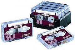 Philips 30-Minute Mini Cassette Tape - 10 Pack