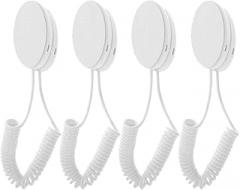 Alipis Remote Control Lanyard 4-Pack Universal Anti-Lost Rope Hook with Adhesive Mount for Home and Office Remote Holder