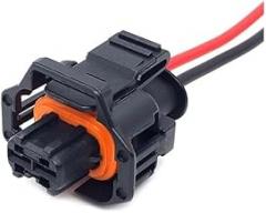 1 Set 2 3 4 5 6 Pin Auto Injector Water/Proof Electronic Connector Wire Harness Female Plug 1928404627 1928403698(2P Wire Harness,1 Set)