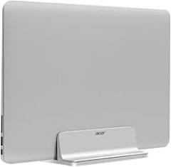 acer Vertical Laptop Stand Holder-MacBook Air Stand Vertical Aluminum with Adjustable Dock Slot Size, Aluminum Desktop Notebook Dock Holder Fits All MacBook, Gaming Laptops, Chromebook