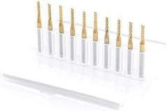 10pcs/lot 2.5mm milling Cutter Titanium Nitride Coated Carbide PCB CNC milling Cutter