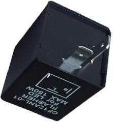 Cabilock 12v Led Electronic Relay for Cars and Motorcycles Direct Replacement Pin Blinker Relay for Led Turn Signals Black