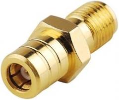 DHT Electronics RF coaxial Coax Adapter Connector SMA Female to SMB Female