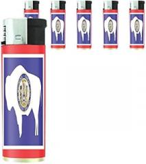 Wyoming State Flag Lighters S1 Set of 5 Electronic Flame Cigarette Smoking