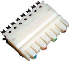 Pack of 10 S110C-4 Connecting Block 110 4 -Pair Blue/Orange/Green/Brown