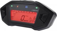 Speedometer Odometer Meter Motorcycle Dashboard 10000RPM Tachometer Adjustable Dash Electronic Digital Speedometer Odometer Instrumentation Panel