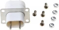 Home Electronic Microwave Oven Magnetron Filament 4 Pin Socket Converter White