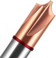 1pc HRC56 Internal R Chamfer Milling Cutter Tungsten Steel Carbide Nano Coating 4-Flute for CNC Machining Center Endmills(R1.0XD2XD4X50LX4F)