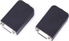 DB15 Female Serial Connector Adapter, Nut Type Terminal Breakout Board with Black Case, 2 Pieces - Durable Copper Contacts, Plated Pins, Easy Wiring for Electronics