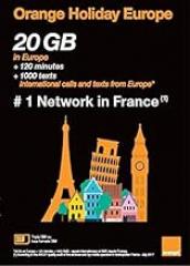 Orange Holiday Europe – 20GB Internet Data in 4G/LTE + 120 mn + 1000 Texts in 30 Countries in Europe