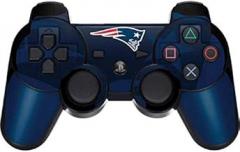 Skinit Decal Gaming Skin Compatible with PS3 Dual Shock Wireless Controller - Officially Licensed NFL New England Patriots Double Vision Design