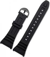 BKUANE For 3239 W-96H-1A 2A 9A special silicone strap electronic watch chain accessories black