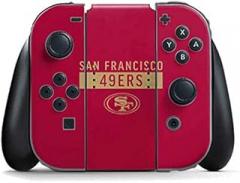 Skinit Decal Gaming Skin Compatible with Nintendo Switch Joy Con Controller - Officially Licensed NFL San Francisco 49ers Red Performance Series Design