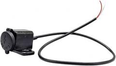 FABULETTA Waterproof Motorcycle USB Charger Power Outlet, Dual Port Rainproof Adapter for Charging Phones and Electronics