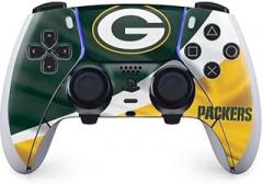 Skinit Decal Gaming Skin Compatible with PS5 DualSense Edge Pro Controller - Officially Licensed NFL Green Bay Packers Design