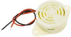 Buzzer Alarm Electronic Beep Buzzer DC 3-24V SFM-27 Active Piezo Buzzer Continuous intermittent Sounder (continuous,White)