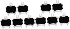 DOITOOL 10pcs Mini Chalkboard Signs Stand Reusable Wooden Table Centerpieces for Parties Weddings Catering Supplies Safe Smooth Edges Easy to Clean for Events