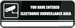 Acrylic Plastic Sign Public Reminder Sign You Have Entered Electronic Surveillance Area Sign Sign 3