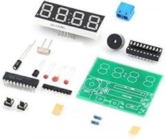 Individual LEDs 2PCS AT89C2051 Digital 4 Bits Electronic Clock Electronic Production Suite Kit