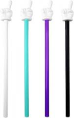 Finger Pointer Sticks for Classroom Presentation and Board Meetings, White Hand Design, Multicolor Set of 4 Colors Vary.