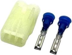 Car Connector 2 Pin 2.2mm Automobile Connectors Power Water Proof Electronic Plug 6187-2804 6180-2451 6187-2801(Black)