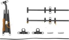 1 Pair Silver/black Metal Windshield Wiper For 1 Pcs Rc Tracked Vehicle Trx4-4 Defender RGT Wiper New 2026 High For Reliable Electronic Component, Precision, Stable Performance