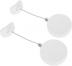 2Pcs Retractable Secure Cable Lock Automatic Theft Telescopic Steel Wire Case for Electronics Devices Reliable Protection Against Loss and Theft High Traffic Areas