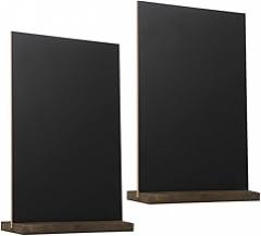 Angoily 2pcs Mini Chalkboard Sign Versatile Display Boards for Buffets Weddings and Events Erasable Elegant Design for Table Settings and Message Boards