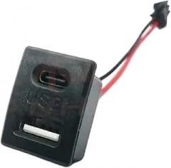 USaB Type C Arc | 5-9Pcs | 1-10Pcs Layer USaB 2.0 Female Base Type-C Socket A Female USaB Lamp Charging Socket Power Socket 2P with Cable C0innector New 2026 High for Reliable Electronic