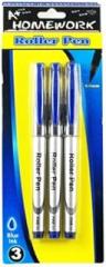 Roller Pens - 3 pack - Blue Ink