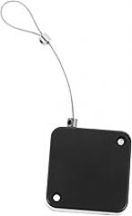 1pcs Retractable Lost Cable Lock for Remote Control Convenient Security Tether Adhesive Base Suitable for Electronics and Exhibitions Black Lock Clips