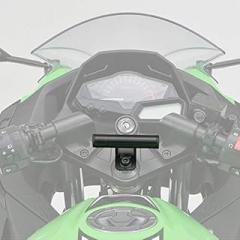 DAYTONA Motorcycle Accessory Bar for Motorbike Handlebar Extension to Hold iPhone, GPS, Radar and Conveniently Mount Electronics (Accessory Bar Length 100mm) (Black) (17-20mm)