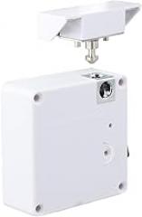 White Smart Drawer Lock with NFC Sensor Card, Invisible Electronic Cabinet Lock for Furniture