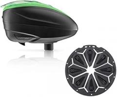 Dye LT-R Electronic Paintball Loader - Lime with HK Army Epic Speed Feed (Lime with Charcoal Epic Speed Feed)