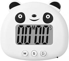 1PCS Cartoon Animal Countdown Timer,Cute Panda Cow Shape 60 Minute Electronic Digital Timer Alarm Clock for Kitchen(Panda Shape)