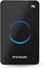 Smart USB UHF RFID Reader 915Mhz, USB Desktop Contactless Card Reader Writer, Electronic Tag Access Card Reader for ISO18000‑6C/ISO18000‑6B Label