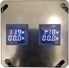 Dual Current/Voltage Meter Panel for Generator Power Monitoring