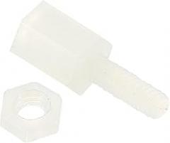 PATIKIL M2 Standoff Screws 40 Pack Nylon Hex PCB Standoffs Nuts for Motherboards, Computer Cases, Circuit Boards, Electronics, (5mm+6mm, White)