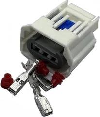 HUABAO 1 Set 3 Pin 7283-8977-30 Car Power Steering Pump Plug Wire Harness EPS Electronic Water Proof Connector(Ivory,1 Set)