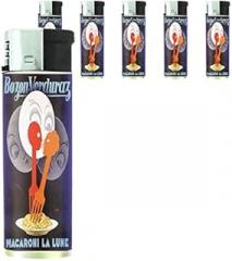 Refillable Electronic Lighter Set of 5 Pieces D-092 Bozon Verduraz Macaroni La Lune