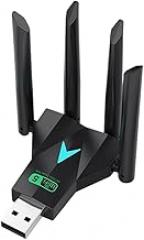 Dual Band 1300Mbps VViFi USpB Adaptier 2.4G 5Ghz Wi-Fi DongIe USpB3.0 802.11AC 4-Angten Wirreless Signal Adaptier for PC Laptop Driver New 2026 High for Reliable Electronic Component