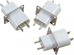 10 Pieces Microwave Magniticron Socket Pin with Through-Hole Capacitor New 2025 High for Reliable Electronic Component, Precision, Stable Performance