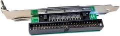 CompuCablePlusUSA.com SCSI Computer Slot Adapter - Internal IDC 50 Male to External HPDB50 Female Bidirectional Adapter for Seamless Data Transfer