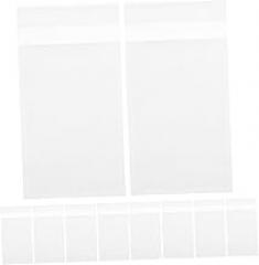 Mobestech 200pcs Kraft Self Sealing Paper Bags for Food Electronics Hardware Clothing Eco-friendly Packaging