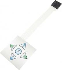 1x5 Matrix Array 5Key Membrane Switch Keypad Keyboard 1 * 5 Keys 40 * 40mm DIY Electronics New for Arrival 2025 High for Quality