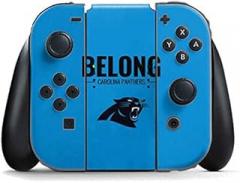 Skinit Decal Gaming Skin Compatible with Nintendo Switch Joy Con Controller - Officially Licensed NFL Carolina Panthers Team Motto Design