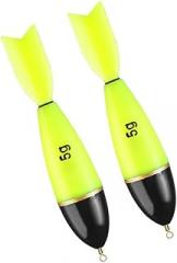 2Pcs/Pack Electronic Floating Float Rock Night Fishing Through Glow Floating Float Electronic Bright Fishing Float