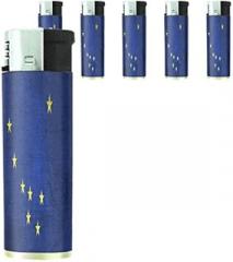 Alaska State Flag Lighters S1 Set of 5 Electronic Flame Cigarette Smoking